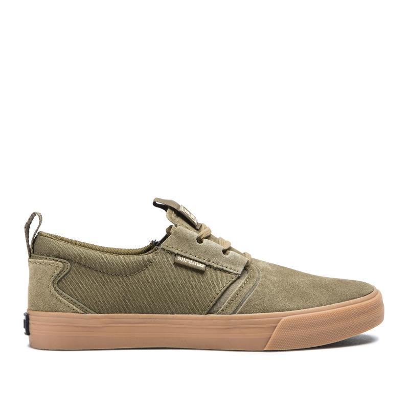 Supra FLOW Sneaker Low Damen Olivgrün Bestellen JEVMP5307